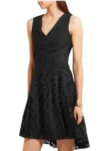 Diane von Furstenberg Fiorenza Cady-Trimmed Crocheted Lace Dress 12