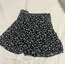 Mavi Jeans Floral Black And White Skort