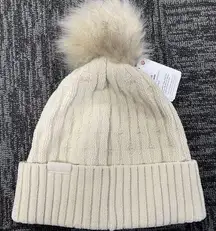 Lululemon cable knit Pom beanie