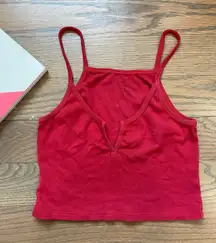 Red Crop Top