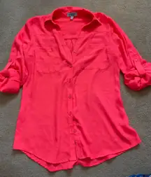 EXPRESS Hot Pink Dress Shirt