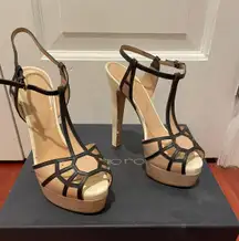 platform leather sandals