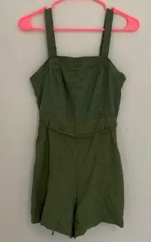 Old Navy Adjustable Picnic Shorts Romper with Pockets