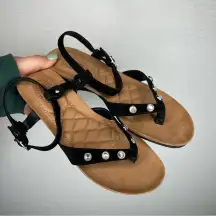 Dr. Scholls | Flip Flop Black Sandal woman's 8 Strappy‎