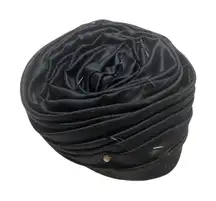 The Nebraska‎ Fine Millinery Black Feathered Hat Formal Occasion Derby