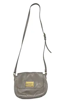 Marc by Marc Jacobs Taupe Pebbled Leather Crossbody Purse Bag
