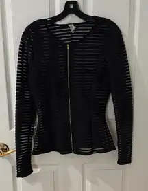 Black Sheer Women's Jacket San Julian size small
