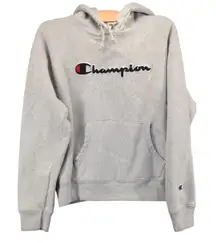 NWT Champion Reverse Weave Womens‎ Pullover Hoodie Gray Small Embroidered Logo