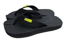 The Healing Sole Black Orthopedic Flip Flops Women 10 Men 8.5 Arch Support