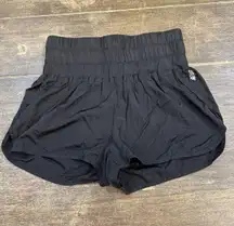 Free People‎ Way Home Shorts Size Medium Black Athlesiure