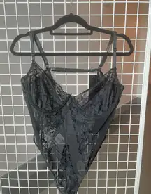 NWT  Lingerie Lace Thong Bodysuit