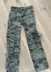 Low Rise Camo Pants