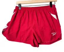 Brooks Women's Running Shorts Lined Red and White Size M