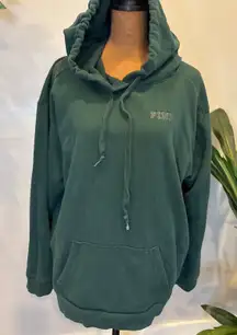 Vintage PINK Victoria's Secret Oversized Fleece Hoodie Sweatshirt Women's Size L