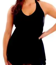 Love My Curves Handkerchief Swim top tunic padded cups plus size 20 black