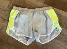 Active Shorts Grey and Neon yellow build in bottoms