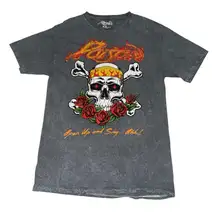 Poison October 1988 open up and say… ah! Grey Tour t-shirt women’s size medium