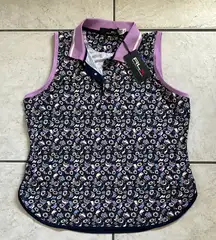 NWT‎ RLX Ralph Lauren Sleeveless Golf Polo Women’s Floral