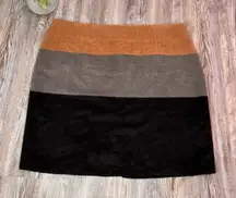 Amanda and Chelsea Women’s Multicolored Pencil Skirt Mini Wool Blend Size XL