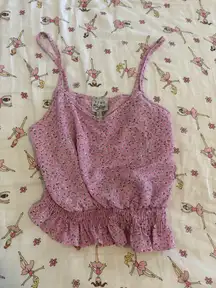 Como Vintage floral tank top blouse