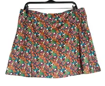 Youer Get After It A-Line Salsa Tomato Print Skort XL in Saucy