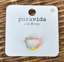 PURA VIDA Nova Bohemian Seed Bead Ring Set