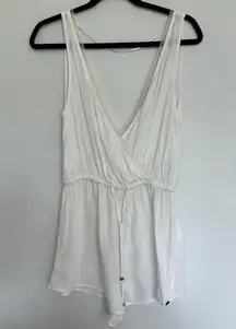 O’Neill cream coverup with lace trim