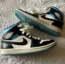 Nike Air Jordan 1 Retro Mid‎ “University Blue/Blue” Sneakers