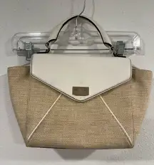 Kate Spade tweed/ pebble leather envelope bag