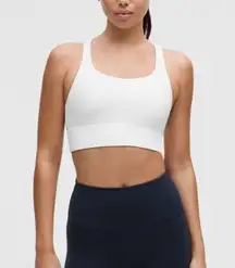 Lululemon Energy Bra long line strappy sports womens Gray size 2 medium support