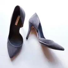 Gray Suede Heels