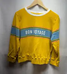 Mother Brand Bon Voyage‎ Fleece Crewneck - Size Small