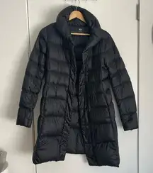 Uniqlo *Like New*  Long Black Down Puffer Jacket S