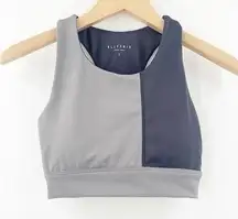 ALLFENIX Sports Bra Size Small Gray Colorblock Color Block Bra Pads Athletic Gym