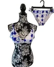 Nwot Cupshe 2 Pc Padded Bikini Set Tie Dye Beachwear Swimsuit Vacation Beach