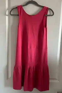 RED VALENTINO Scoop Neck Pink Mini Dress XS