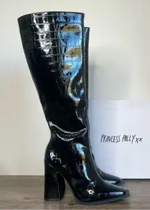 PRINCESS POLLY Mercury Knee High Heeled Women's Boot Size 7 #B1272