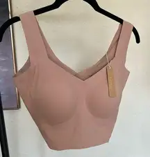 SKIMS FITS EVERYBODY SQUARE NECK LONGLINE BRALETTE SIZE: LDD COLOR SIENNA‎ NWT