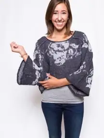 Free People Purple Rain Cropped Sweater, Size Small. Excellent Condition. Boho‎