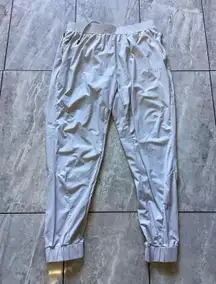 YoungLA Pants Mens XL Light Gray YLA251 Gym Joggers Zip Pockets Elastic Cuffs