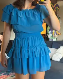 BuddyLove Blue Ruffle Dress