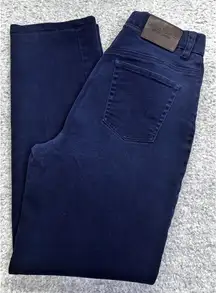 Ralph Lauren Jeans Co. Navy Blue Sz 8 Waist 31" Inseam 30 High Rise Straight Leg