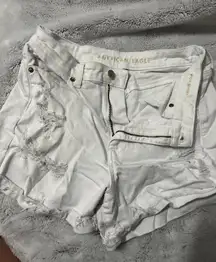 Outfitters White Denim Shorts