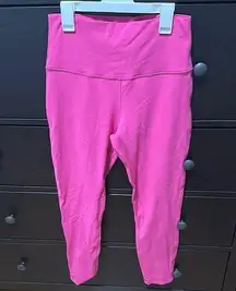 Hot pink lululemon align leggings 25”