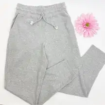 Faherty Fleece High Rise Sweatpants Lounge Track Pants: Light Heather Grey