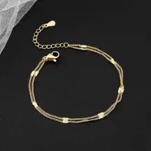 Adjustable Simple Double Layer Bracelet for Women