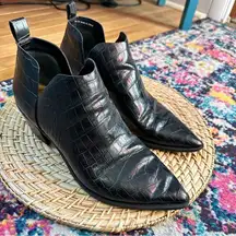 Dolce Vita Samba Croco Embossed Bootie