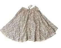 $277 NWT Kin Studio XS Circle Skirt Organic Cotton Fair Trade Natural Black Full