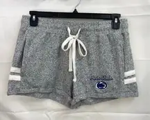 Sideline Apparel women's gray nittany lions Penn‎ state drawstring pajama shorts