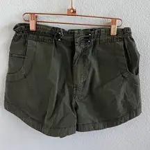 Pilcro Dark Green Outdoory Hiking Gitl Shorts Pockets Utility Shorts XS